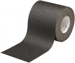 Ability One - Black Solid Color Anti-Slip Vinyl Tape - 6" Wide x 60' Long x 0.028" Thick, General Traffic - USA Tool & Supply