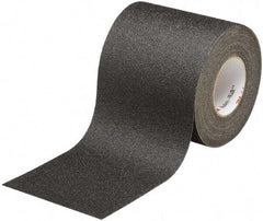 Ability One - Black Solid Color Anti-Slip Vinyl Tape - 4" Wide x 60' Long x 0.028" Thick, General Traffic - USA Tool & Supply