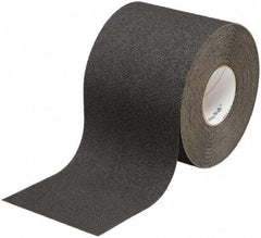 Ability One - Black Solid Color Anti-Slip Vinyl Tape - 4" Wide x 60' Long x 0.045" Thick, General Traffic - USA Tool & Supply