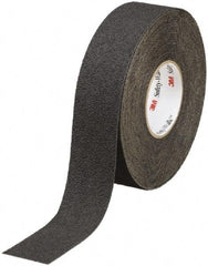 Ability One - Black Solid Color Anti-Slip Vinyl Tape - 2" Wide x 60' Long x 0.045" Thick, General Traffic - USA Tool & Supply