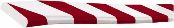 PRO-SAFE - Polyurethane Foam Type F Surface Guard - Red/White - USA Tool & Supply