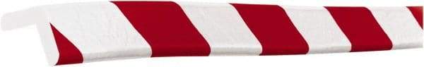 PRO-SAFE - Polyurethane Foam Type E Corner Guard - Red/White - USA Tool & Supply