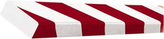 PRO-SAFE - Polyurethane Foam Type D Surface Guard - Red/White - USA Tool & Supply