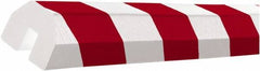PRO-SAFE - Polyurethane Foam Type BB Edge Guard - Red/White - USA Tool & Supply