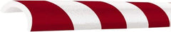 PRO-SAFE - Polyurethane Foam Type R30 Pipe Guard - Red/White - USA Tool & Supply