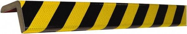 PRO-SAFE - Polyurethane Foam Type H+ Corner Guard - Black/Yellow - USA Tool & Supply