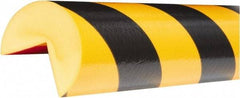 PRO-SAFE - Polyurethane Foam Type A+ Corner Guard - Black/Yellow - USA Tool & Supply