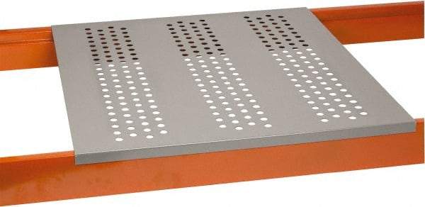 Little Giant - 46" Wide, Open Shelving Accessory/Component - Powder Coat Finish, 48" Long, Use with Pallet Racks with 1-5/8" Step Beam - USA Tool & Supply