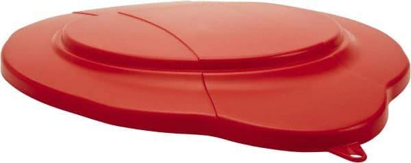 Vikan - 5 Gal Polypropylene Pail Lid - Red - USA Tool & Supply