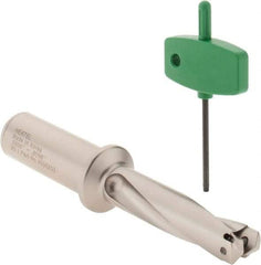 Hertel - 0.5118 to 17/32" Diam, 3xD, 39mm Max Depth, 3/4" Shank Diam, Replaceable Tip Drill - HMD-MAC Toolholder, Series HMD - USA Tool & Supply