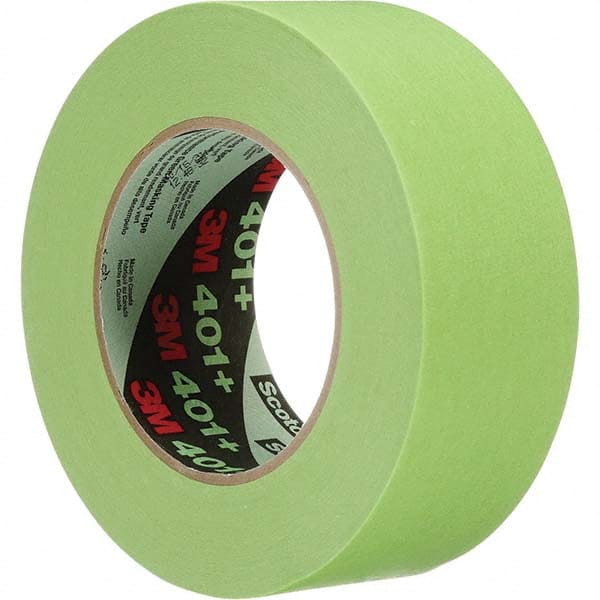 3M - 144mm Wide x 55 m x 6.7 mil Green Paper Masking Tape - USA Tool & Supply