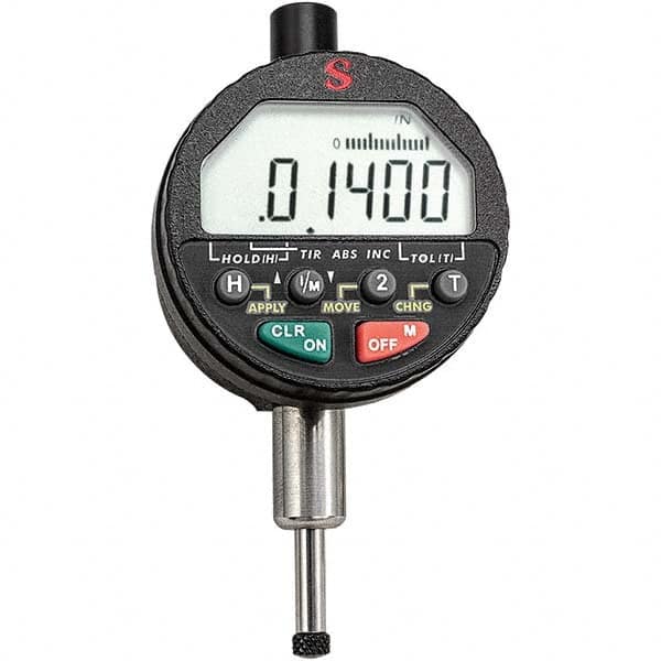Starrett - Electronic Test Indicators Resolution (Decimal Inch): 0.00005 Minimum Measurement (Decimal Inch): 0.0000 - USA Tool & Supply