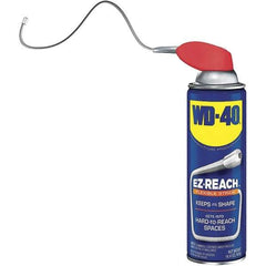 WD-40 - 14.4 oz EZ-Reach Multi-Use Product with 8" Flexible Smart Straw, Sprays 2 Ways - Multi-Purpose Lubricant: Stop Squeaks, Removes & Protects, Loosens Rusted Parts, Free Sticky Mechanisms, Drives Out Moisture - USA Tool & Supply