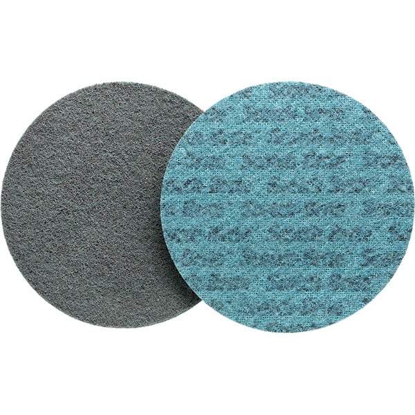 3M - 5" Diam, Aluminum Oxide Hook & Loop Disc - Very Fine Grade, Nonwoven, - USA Tool & Supply