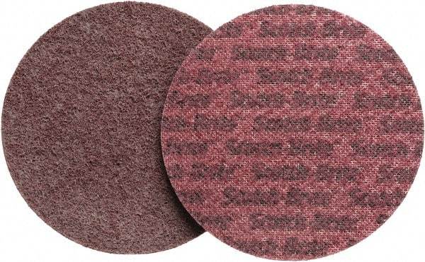 3M - 5" Diam, Aluminum Oxide Hook & Loop Disc - Medium Grade, Nonwoven, - USA Tool & Supply