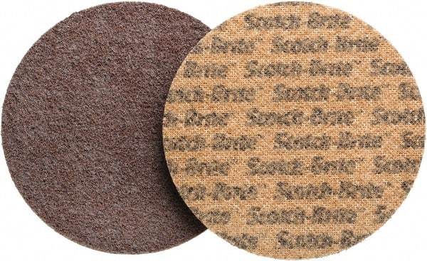 3M - 5" Diam, Aluminum Oxide Hook & Loop Disc - Coarse Grade, Nonwoven, - USA Tool & Supply