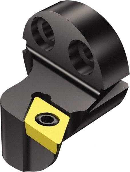 Sandvik Coromant - Left Hand Cut, Size 25, DPMT 3(2.5)2 Insert Compatiblity, Modular Turning & Profiling Cutting Unit Head - 17mm Ctr to Cutting Edge, 20mm Head Length, Through Coolant, Series CoroTurn 111 - USA Tool & Supply