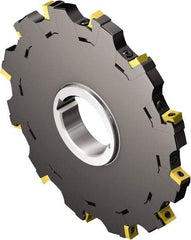 Sandvik Coromant - Arbor Connection, 0.8071" Cutting Width, 4.5079" Depth of Cut, 315mm Cutter Diam, 2.3622" Hole Diam, Indexable Slotting Cutter - 2.3622" Shank Diam, N331.1A-14 Insert, Neutral Cutting Direction - USA Tool & Supply