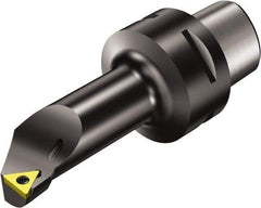 Sandvik Coromant - Right Hand Cut, Size C3, TCMT 11 03 04 & TCMT 221 Insert Compatiblity, Internal Modular Turning & Profiling Cutting Unit Head - 11mm Ctr to Cutting Edge, 65mm Head Length, Through Coolant, Series CoroTurn 107 - USA Tool & Supply
