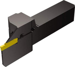 Sandvik Coromant - QS, Internal or External, Right Hand, 0.8" Max Depth of Cut, Indexable Grooving Tool Holder - N123F2-0250-0002-CM Insert Compatibility, 3/4" Shank Height, 3/4" Shank Width, 4-1/4" OAL, Through Coolant - USA Tool & Supply