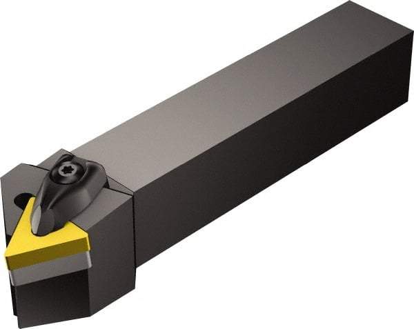Sandvik Coromant - DTTNR/L, Right Hand Cut, 30° Lead Angle, 20mm Shank Height x 20mm Shank Width, Negative Rake Indexable Turning Toolholder - 125mm OAL, TNMG 16 04 08, TNMG 332 Insert Compatibility, Series T-Max P - USA Tool & Supply