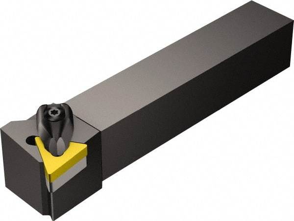Sandvik Coromant - DTJN, Left Hand Cut, -3° Lead Angle, 1" Shank Height x 1" Shank Width, Negative Rake Indexable Turning Toolholder - 6" OAL, TNMG 16 04 08 Insert Compatibility, Series T-Max P - USA Tool & Supply