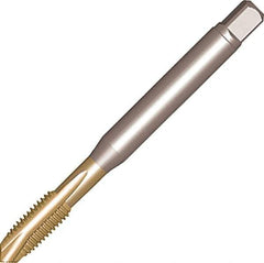 Sandvik Coromant - 7/16-14 UNC, 3 Flute, Uncoated, High Speed Steel Spiral Point Tap - Plug Chamfer, Right Hand Thread, 100mm OAL, 20mm Thread Length, 8mm Shank Diam, 2B Class of Fit, Series CoroTap 200 - Exact Industrial Supply