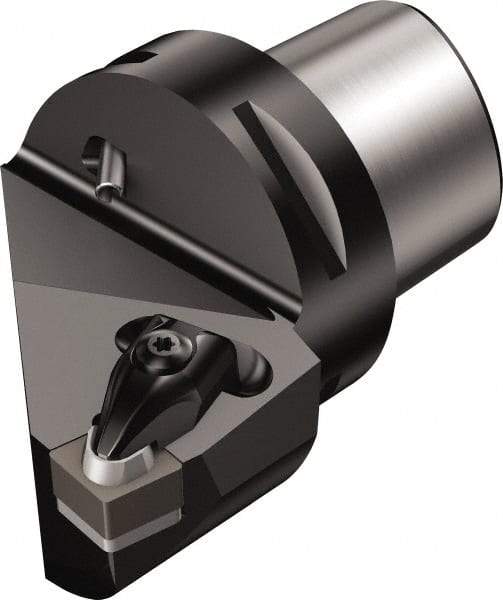 Sandvik Coromant - Right Hand Cut, Size C4, CNG 452 Insert Compatiblity, Modular Turning & Profiling Cutting Unit Head - 22mm Ctr to Cutting Edge, 50mm Head Length, Through Coolant, Series T-Max - USA Tool & Supply