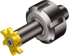 Sandvik Coromant - CoroMill 327 ER16 Collet Shank Milling Tip Insert Holder & Shank - 16.25mm Projection, 0.3543" Neck Diam, 9mm Nose Diam, 48.35mm OAL, Steel 392.ER327 Tool Holder - USA Tool & Supply