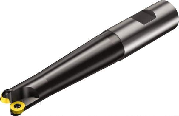 Sandvik Coromant - 2 Inserts, 5/8" Cutter Diam, 0.1772" Max Depth of Cut, Indexable High-Feed Face Mill - 5.2811" High, RA300..Mxx Toolholder, R300-0932.. Inserts, Series CoroMill 300 - USA Tool & Supply