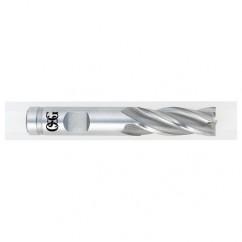 1-1/2 Dia. x 5-1/2 Overall Length 4-Flute Square End HSS-CO SE End Mill-Round Shank-Center Cutting-TiCN - USA Tool & Supply