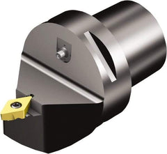 Sandvik Coromant - Neutral Cut, Size C6, TR-DC1308 Insert Compatiblity, Internal Modular Turning & Profiling Cutting Unit Head - 0.5mm Ctr to Cutting Edge, 65mm Head Length, Through Coolant, Series CoroTurn TR - USA Tool & Supply