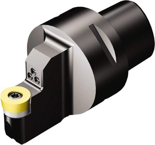Sandvik Coromant - Neutral Cut, Size C6, RCMT 16 06 M0 Insert Compatiblity, Modular Turning & Profiling Cutting Unit Head - 8mm Ctr to Cutting Edge, 65mm Head Length, Through Coolant, Series CoroTurn 107 - USA Tool & Supply