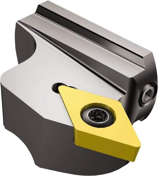 Sandvik Coromant - Right Hand Cut, Size 32, DCMT 3(2.5)2 Insert Compatiblity, Modular Turning & Profiling Cutting Unit Head - 24mm Ctr to Cutting Edge, 15mm Head Length, Series CoroTurn 107 - USA Tool & Supply