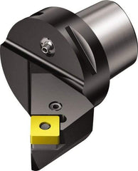 Sandvik Coromant - Right Hand Cut, Size C10, SNMG 25 07 24 & SNMG 856 Insert Compatiblity, External Modular Turning & Profiling Cutting Unit Head - 52.01mm Ctr to Cutting Edge, 107.99mm Head Length, Through Coolant, Series T-Max P - USA Tool & Supply