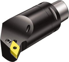 Sandvik Coromant - Left Hand Cut, Size C5, DNMG 442 Insert Compatiblity, Modular Turning & Profiling Cutting Unit Head - 27mm Ctr to Cutting Edge, 140mm Head Length, Through Coolant, Series T-Max P - USA Tool & Supply
