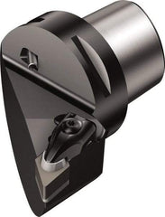 Sandvik Coromant - Left Hand Cut, Size C6, DNG 452 & DNGN 15 07 08 Insert Compatiblity, Modular Turning & Profiling Cutting Unit Head - 45mm Ctr to Cutting Edge, 65mm Head Length, Through Coolant, Series T-Max - USA Tool & Supply