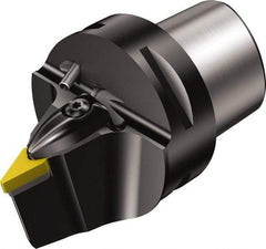 Sandvik Coromant - Neutral Cut, Size C6, VNMG 332 Insert Compatiblity, Modular Turning & Profiling Cutting Unit Head - 0.6mm Ctr to Cutting Edge, 65mm Head Length, Through Coolant, Series T-Max P - USA Tool & Supply