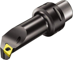 Sandvik Coromant - Right Hand Cut, Size C5, DCMT 2(1.5)1 Insert Compatiblity, Modular Turning & Profiling Cutting Unit Head - 11mm Ctr to Cutting Edge, 70mm Head Length, Through Coolant, Series CoroTurn 107 - USA Tool & Supply