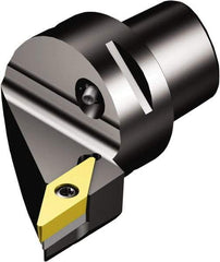 Sandvik Coromant - Right Hand Cut, Size C3, VBMT 11 03 04 & VBMT 221 Insert Compatiblity, Internal Modular Turning & Profiling Cutting Unit Head - 22mm Ctr to Cutting Edge, 40mm Head Length, Through Coolant, Series CoroTurn 107 - USA Tool & Supply