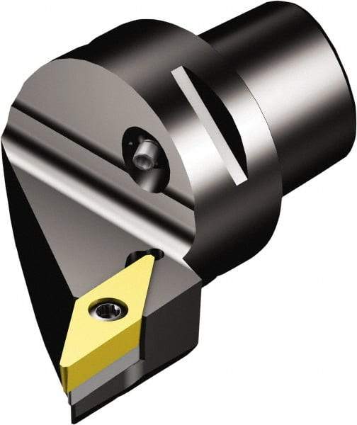 Sandvik Coromant - Left Hand Cut, Size C4, VBMT 11 02 04 & VBMT 2(1.5)1 Insert Compatiblity, Internal Modular Turning & Profiling Cutting Unit Head - 27mm Ctr to Cutting Edge, 50mm Head Length, Through Coolant, Series CoroTurn 107 - USA Tool & Supply