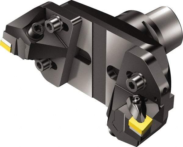 Sandvik Coromant - Right Hand Cut, 198mm Min Bore Diam, Size C10 Steel Modular Boring Cutting Unit Head - 5.0394" Max Bore Depth, Through Coolant, Compatible with CNMG 643, CNMG 19 06 12 - USA Tool & Supply