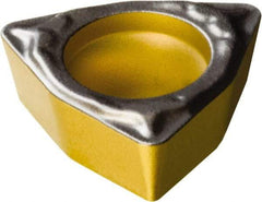 Sandvik Coromant - WPMT21.51 PF Grade 4315 Carbide Turning Insert - TiCN/Al2O3/TiN Finish, 80° Trigon, 1/4" Inscr Circle, 3/32" Thick, 1/64" Corner Radius - USA Tool & Supply