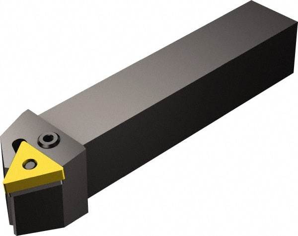 Sandvik Coromant - PTTN, Right Hand Cut, 30° Lead Angle, 25mm Shank Height x 25mm Shank Width, Negative Rake Indexable Turning Toolholder - 150mm OAL, TNMG 22 04 08 Insert Compatibility, Series T-Max P - USA Tool & Supply