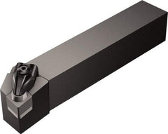Sandvik Coromant - CCLNR/L, Left Hand Cut, -5° Lead Angle, 32mm Shank Height x 25mm Shank Width, Negative Rake Indexable Turning Toolholder - 170mm OAL, CNGN 12 07 08, CNG 452 Insert Compatibility, Series T-Max - USA Tool & Supply