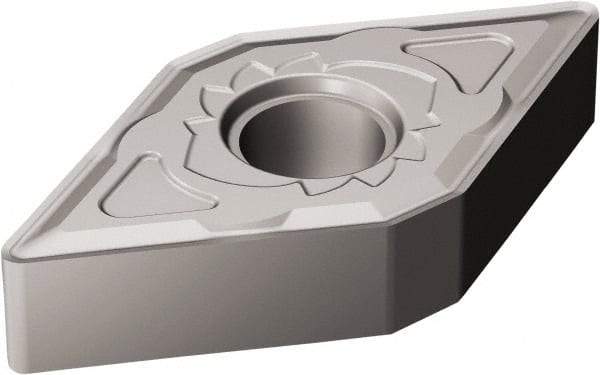 Sandvik Coromant - DNMG431 SM Grade H13A Carbide Turning Insert - Uncoated, 55° Diamond, 1/2" Inscr Circle, 3/16" Thick, 1/64" Corner Radius - USA Tool & Supply
