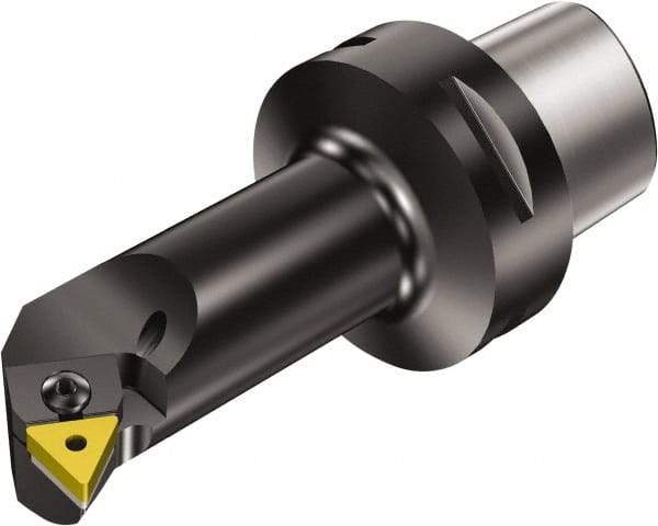 Sandvik Coromant - Left Hand Cut, Size C6, TNMG 16 04 08 & TNMG 332 Insert Compatiblity, External Modular Turning & Profiling Cutting Unit Head - 27mm Ctr to Cutting Edge, 140mm Head Length, Through Coolant, Series T-Max P - USA Tool & Supply