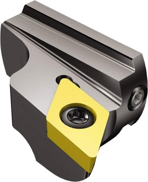 Sandvik Coromant - Right Hand Cut, Size 32, DCMT 3(2.5)2 Insert Compatiblity, Modular Turning & Profiling Cutting Unit Head - 21mm Ctr to Cutting Edge, 20mm Head Length, Series CoroTurn 107 - USA Tool & Supply