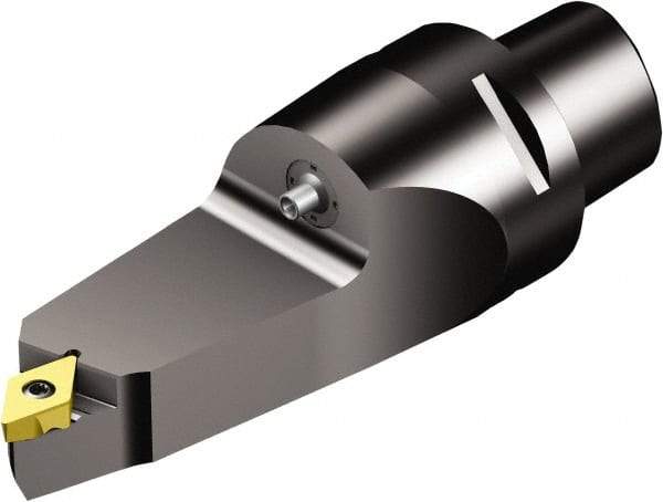 Sandvik Coromant - Left Hand Cut, Size C6, TR-DC1308 Insert Compatiblity, Modular Turning & Profiling Cutting Unit Head - 130mm Head Length, Through Coolant, Series CoroTurn TR - USA Tool & Supply