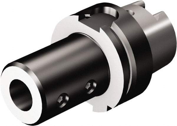 Sandvik Coromant - HSK63 Taper, HSK63 Modular Connection, 63/64" Inside Hole Diam, 3.5433" Projection, Drill Adapter - 2.4803" Body Diam, Through Coolant - Exact Industrial Supply